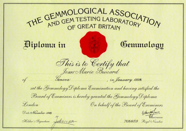 Diploma in Gemmology